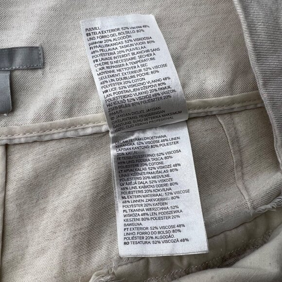H&M Linen Capri Pants size 14 - Picture 5 of 6